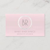 Blogger Makeup Beauty Studio Appointment Roze grij Afsprakenkaartje (Voorkant)