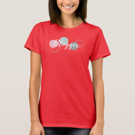 Blogger met bellen t-shirt