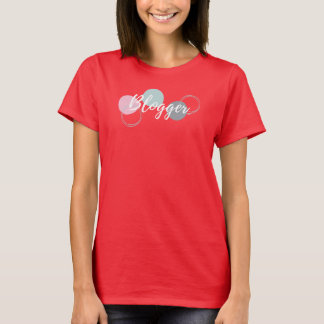 Blogger met bellen t-shirt