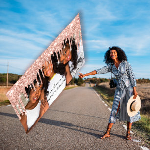 Blogger MUA Lashes Glitter Drift Roos Foto Visitekaartje