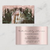 Blogger MUA Lashes Glitter Drift Roos Foto Visitekaartje (Voorkant / Achterkant)