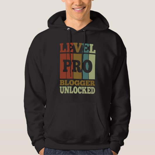Blogger Pro Unlocked Vintage Style Unique Hoodie (Voorkant)
