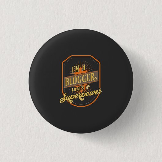 Blogger Ronde Button 3,2 Cm (Voorkant)