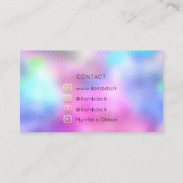 Blogger Social Media Gold Logo Holograaf Visitekaartje