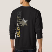 BLOGGER Sweatshirt Trend Abstract Zwart Wit Goud (Achterkant)