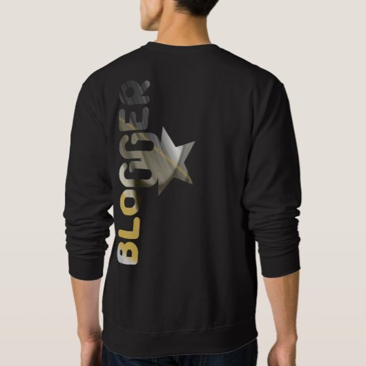 BLOGGER Sweatshirt Trend Abstract Zwart Wit Goud