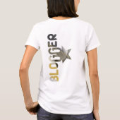 BLOGGER T-shirt Trend Abstract Zwart Wit Goud (Achterkant)