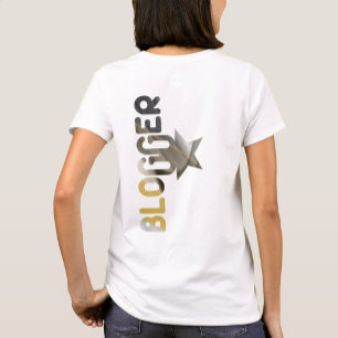 BLOGGER T-shirt Trend Abstract Zwart Wit Goud