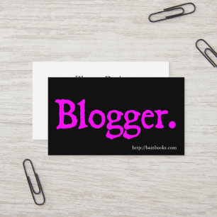 Blogger Visitekaartje