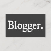 Blogger Visitekaartje (Voorkant)