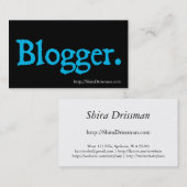 Blogger Visitekaartje (Voorkant / Achterkant)