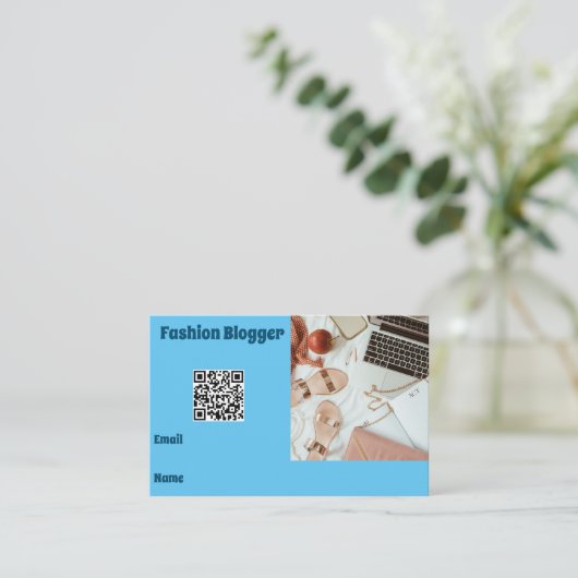 Blogger Visitekaartje (Staand voorkant)