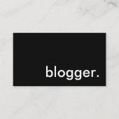 blogger . visitekaartje (Voorkant)