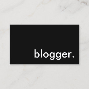 blogger . visitekaartje