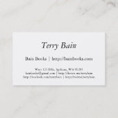 Blogger Visitekaartje (Achterkant)