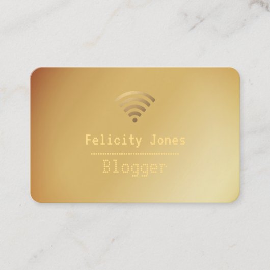 Blogger-Visitekaartje Visitekaartje (Voorkant)