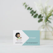 Blogger-Visitekaartjes Visitekaartje (Staand voorkant)