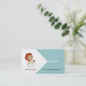 Blogger-Visitekaartjes Visitekaartje (Staand voorkant)