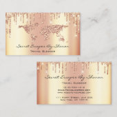 Blogger voor reizen voor evenementen met planner b visitekaartje (Voorkant / Achterkant)