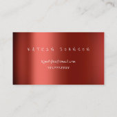 BLOGGER WRITER VAN Gold Butterfly Red Influencer Visitekaartje (Achterkant)