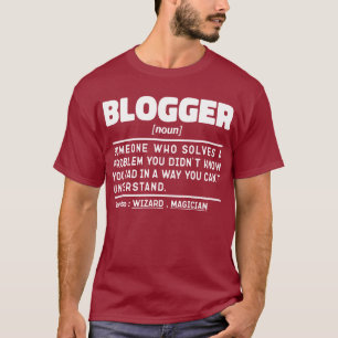 Blogger zelfstandig naamwoord definitie grappig sc t-shirt