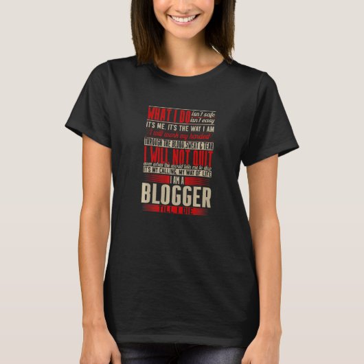 Bloggerdefinitie T-shirt (Voorkant)