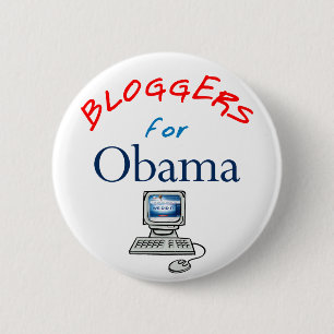 Bloggers voor Obama-Button Ronde Button 5,7 Cm