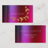 BLOGGGER-holografisch apparaat voor goudvlindervlo Visitekaartje (Voorkant / Achterkant)