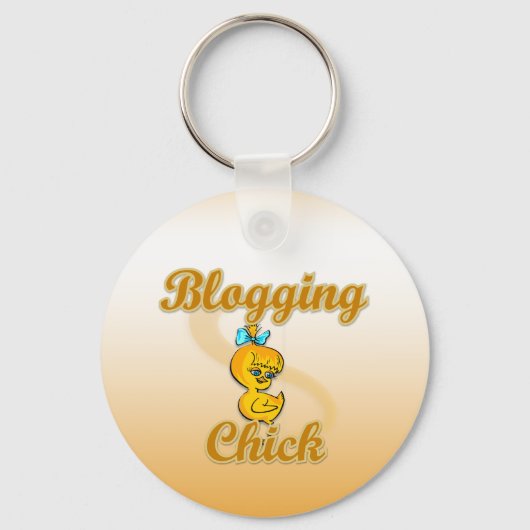 Blogging Chick Sleutelhanger (Voorkant)