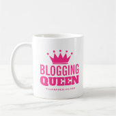 Blogging Queen mok gift for vrouw blogger (Links)