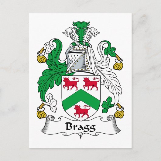 Bloggroepfamilie Crest Briefkaart (Voorkant)