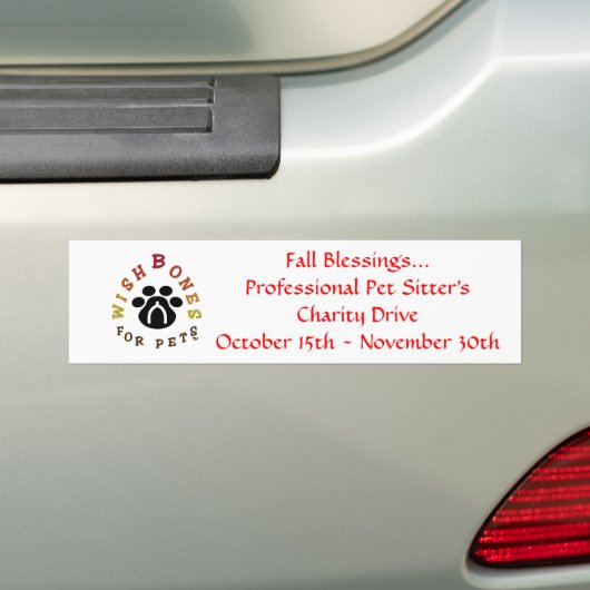 bloggrootA, Herfst Blessings ...Professionele dich Bumpersticker (Op auto)