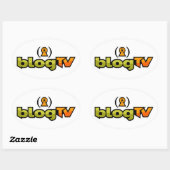 blogTV Oval Sticker (Vel)