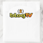 blogTV Oval Sticker (Tas)
