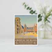 Blois castle France vintage Briefkaart (Staand voorkant)