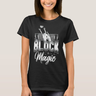 blok 1 van het Team van de Speler van de volleyba T-shirt