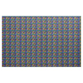 Blok abstract boven zwart stof (Yard (91,4 cm))