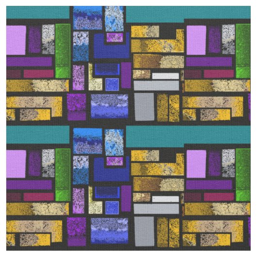 Blok abstract boven zwart stof (Close Up)
