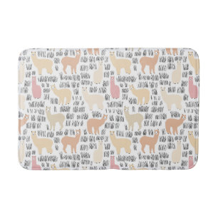 Blok Alpacas Pattern Badmat