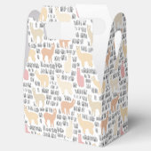 Blok Alpacas Pattern Bedankdoosjes (Geopend)