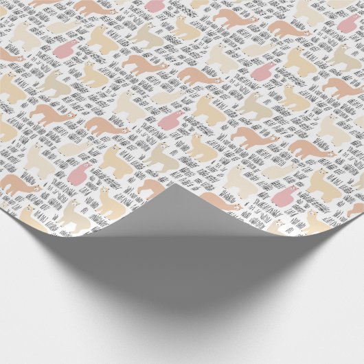 Blok Alpacas Pattern Cadeaupapier (Hoek)