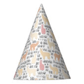 Blok Alpacas Pattern Feesthoedjes (Voorkant)