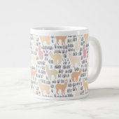 Blok Alpacas Pattern Grote Koffiekop (Voorkant rechts)