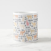 Blok Alpacas Pattern Grote Koffiekop (Voorkant)