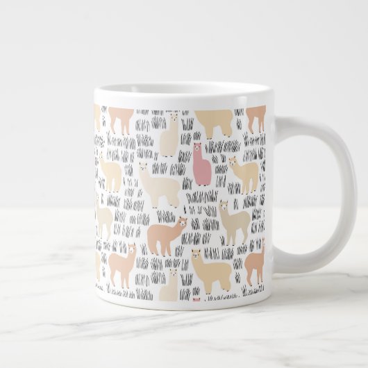 Blok Alpacas Pattern Grote Koffiekop (Rechts)