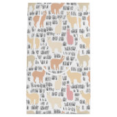 Blok Alpacas Pattern Klein Cadeauzakje (Voorkant)