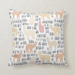 Blok Alpacas Pattern Kussen