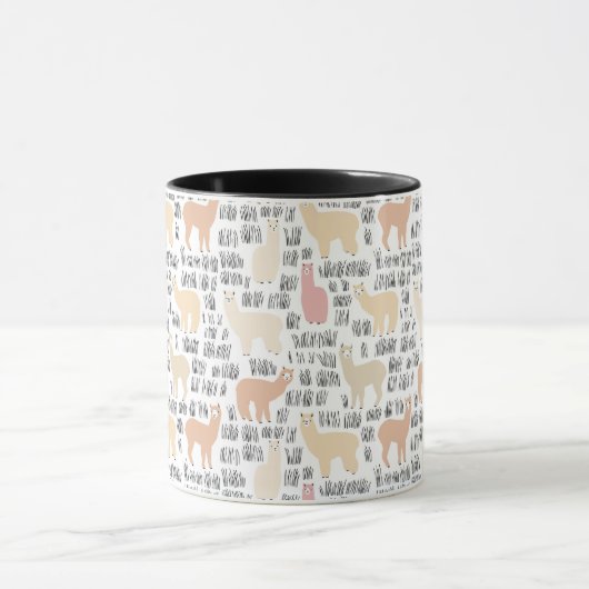 Blok Alpacas Pattern Mok (Midden)