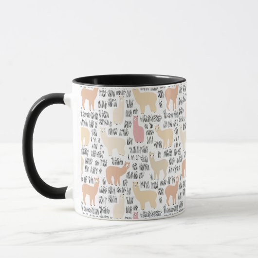Blok Alpacas Pattern Mok (Links)