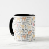 Blok Alpacas Pattern Mok (Voorkant links)